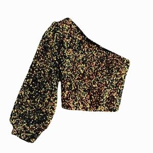 Gold Sequin Top